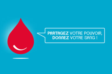 Goutte de sang et message